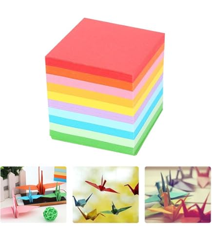 Amazon | トーヨー 折り紙 千羽鶴用キット 7.5cm角 20色 1020枚入